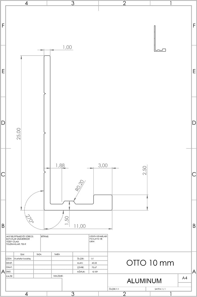 3/8 Tile Edge