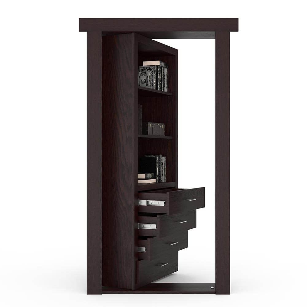 Hidden Flush Mount Oak Dresser Door by Murphy Door