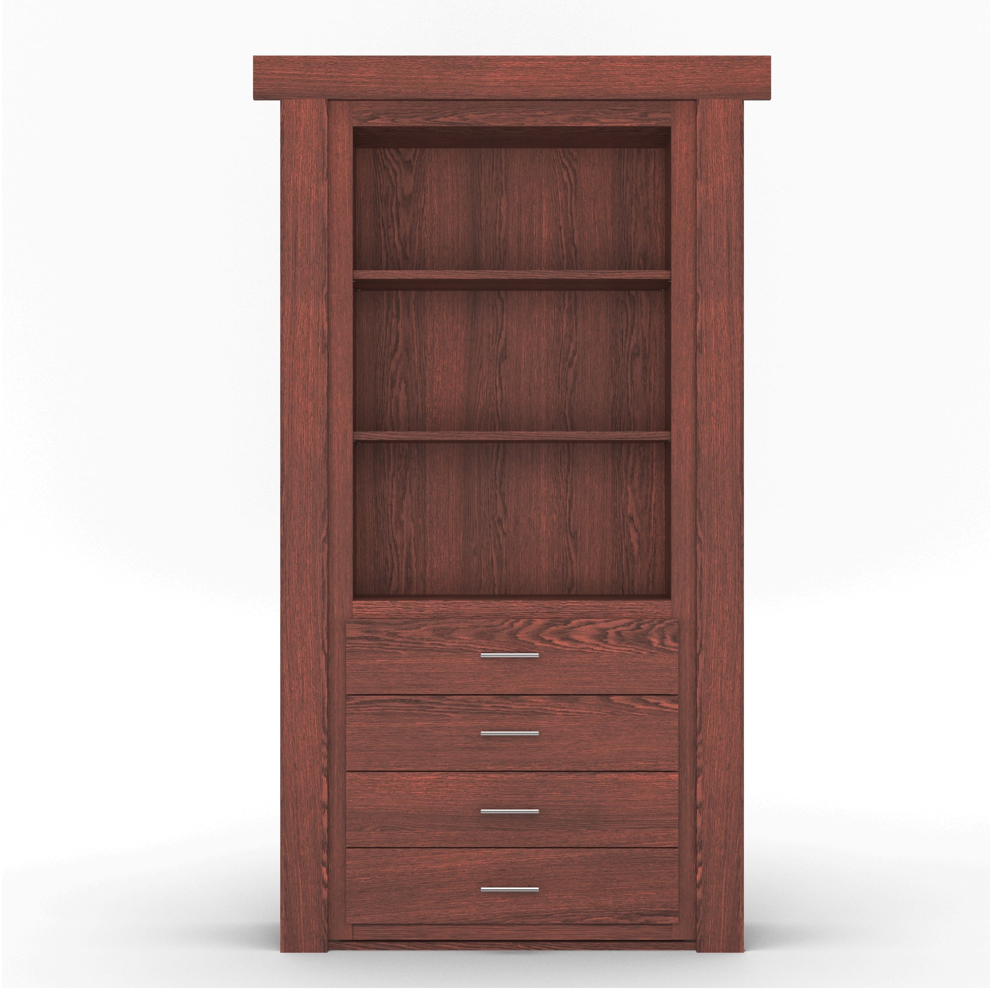 Hidden Flush Mount Oak Dresser Door by Murphy Door