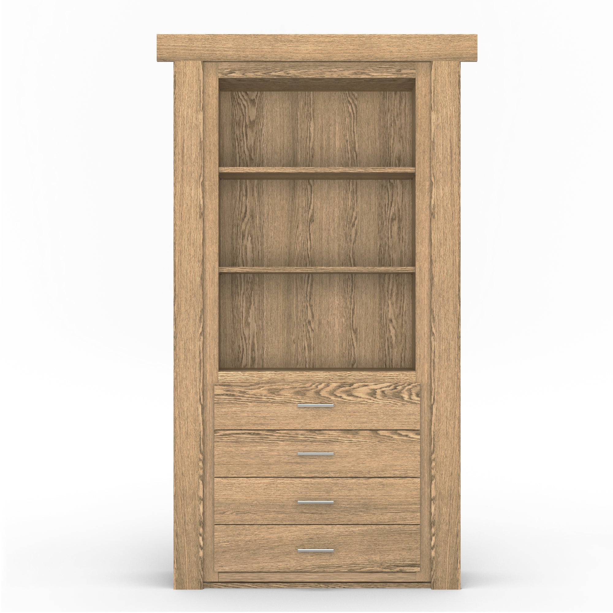 Hidden Flush Mount Oak Dresser Door by Murphy Door