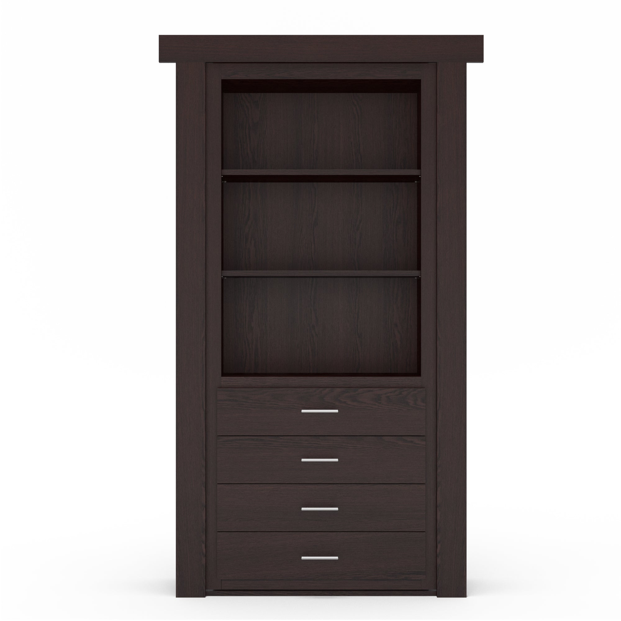 Hidden Flush Mount Oak Dresser Door by Murphy Door
