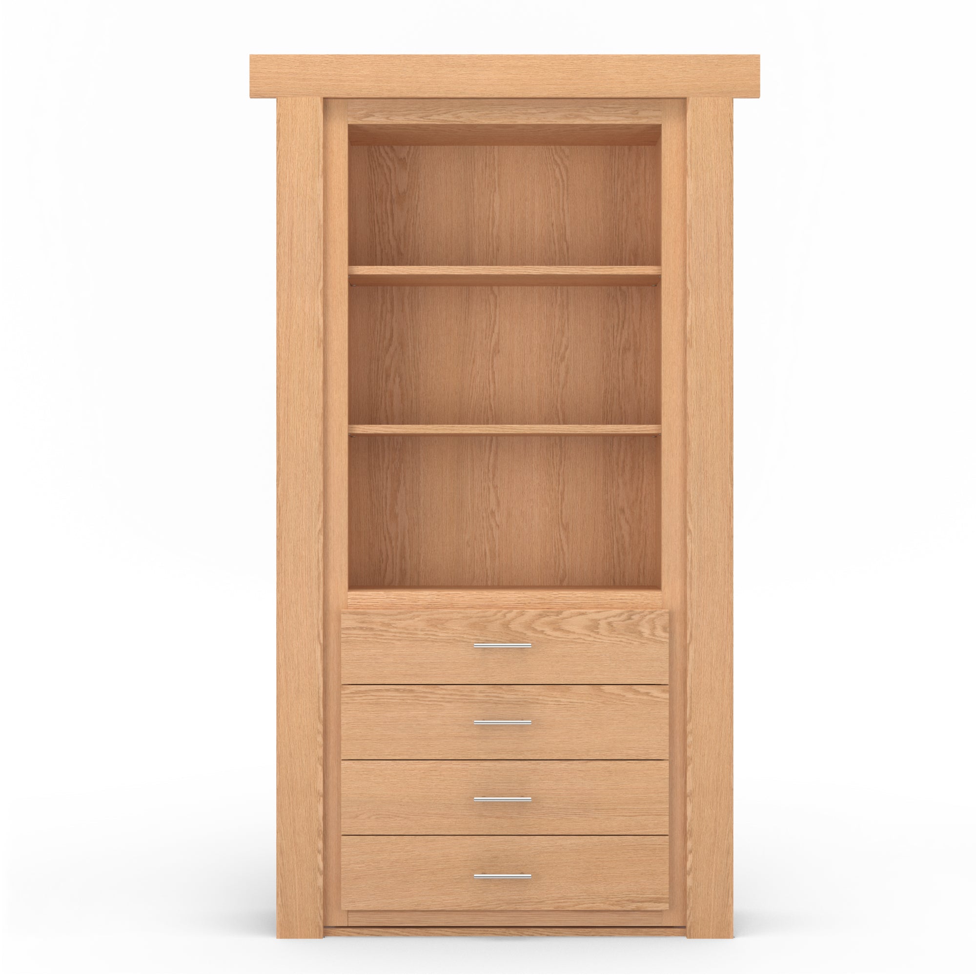 Hidden Flush Mount Oak Dresser Door by Murphy Door