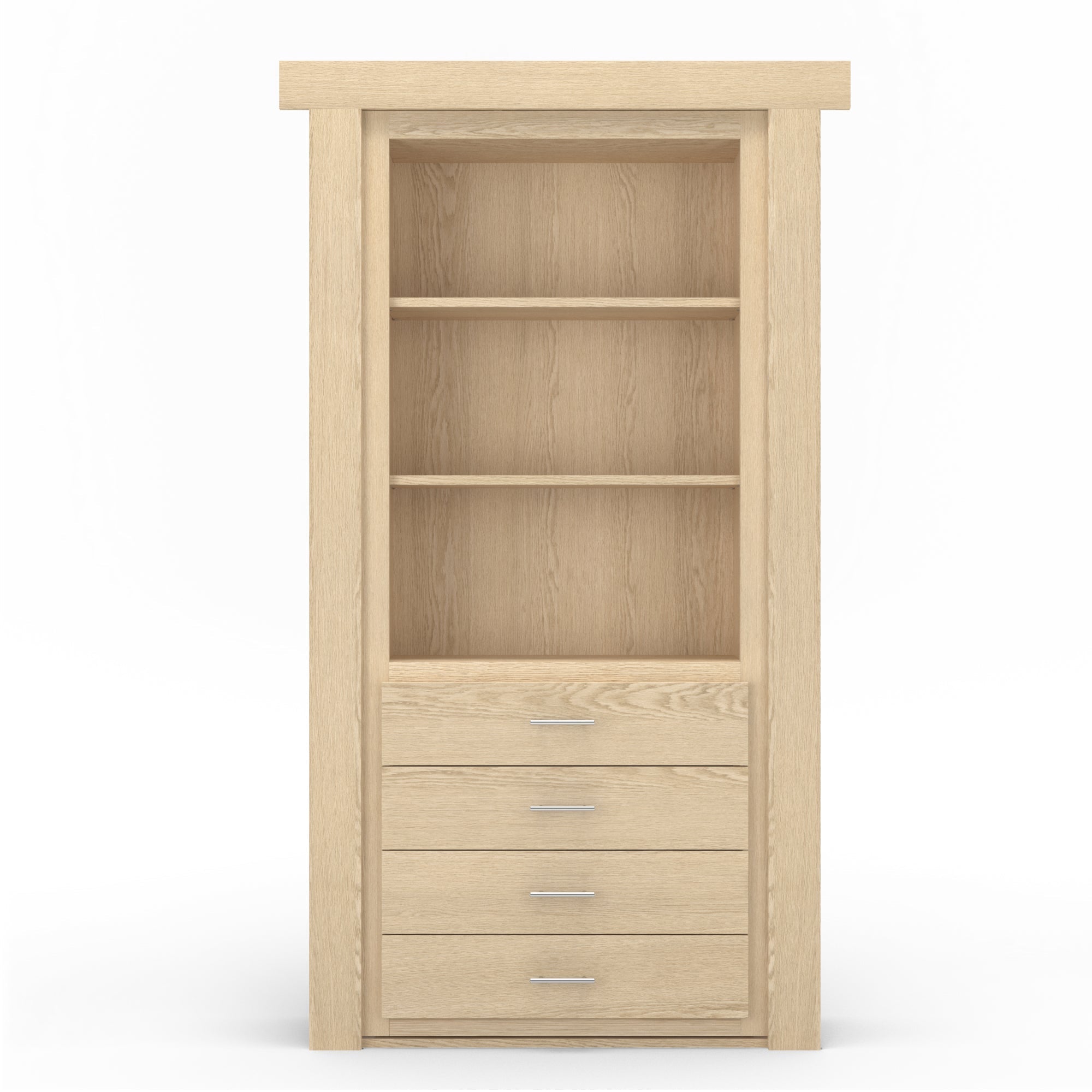 Hidden Flush Mount Oak Dresser Door by Murphy Door
