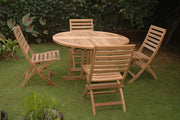 Andrew Butterfly Folding 5-Pc Dining Set.