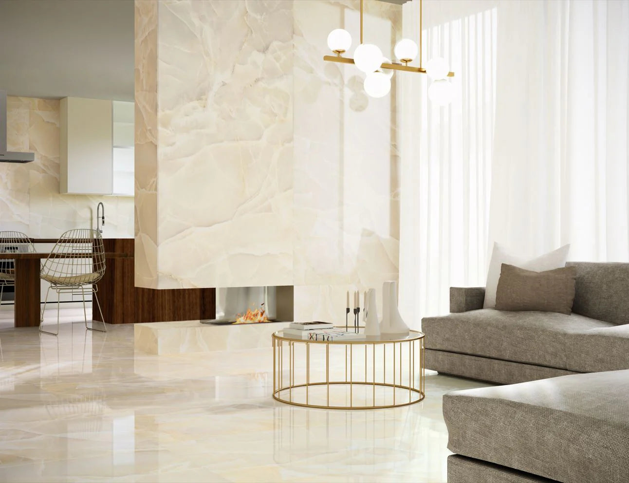 Onyx Lux Super Polished Porcelain Tile – Multiple Colors and Large Formats