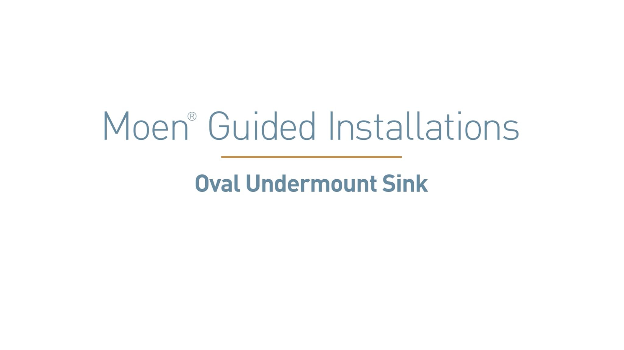 Moen Oval Undermount Bathroom Sink