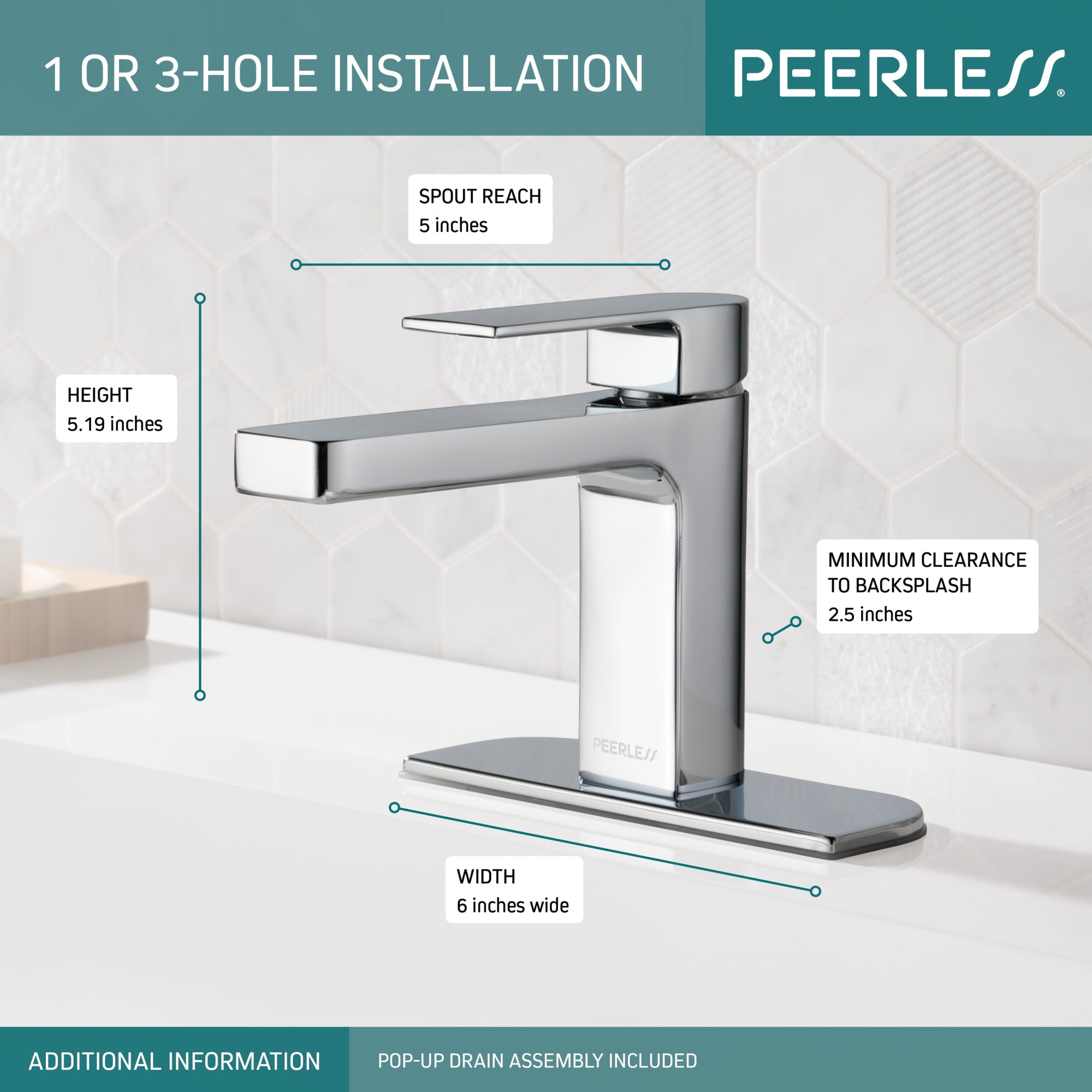 Peerless Xander® Single Handle Bathroom