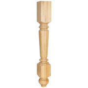 Hardware Resources 4-1/2" W x 4-1/2" D x 35-1/2" H Hard Maple Turned Leg
