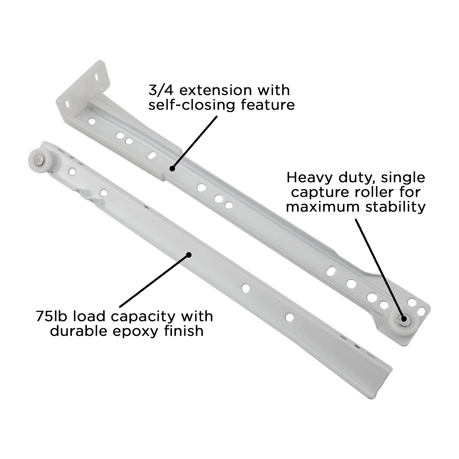 Hickory P1700, 12 Inch Drawer Slides Drawer Slide