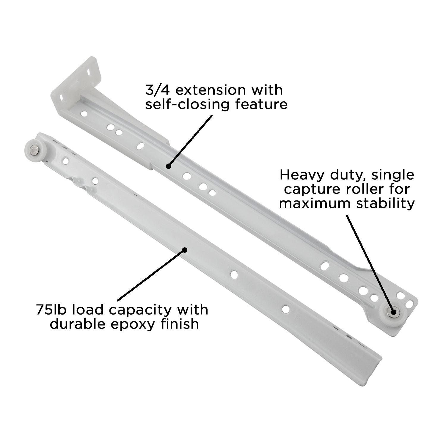 Hickory P1700, 12 Inch Drawer Slides Drawer Slide