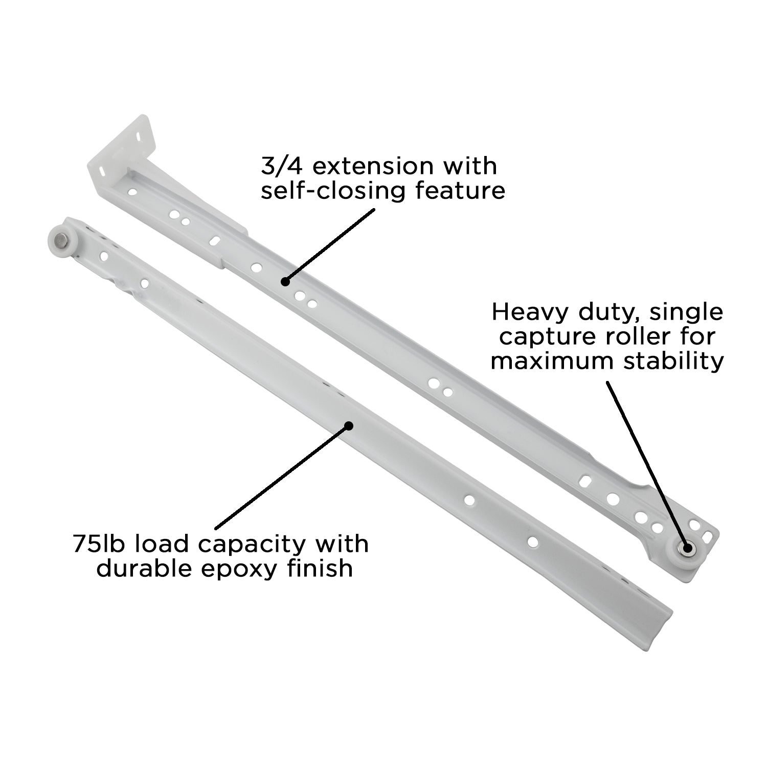 Hickory P1700, 12 Inch Drawer Slides Drawer Slide