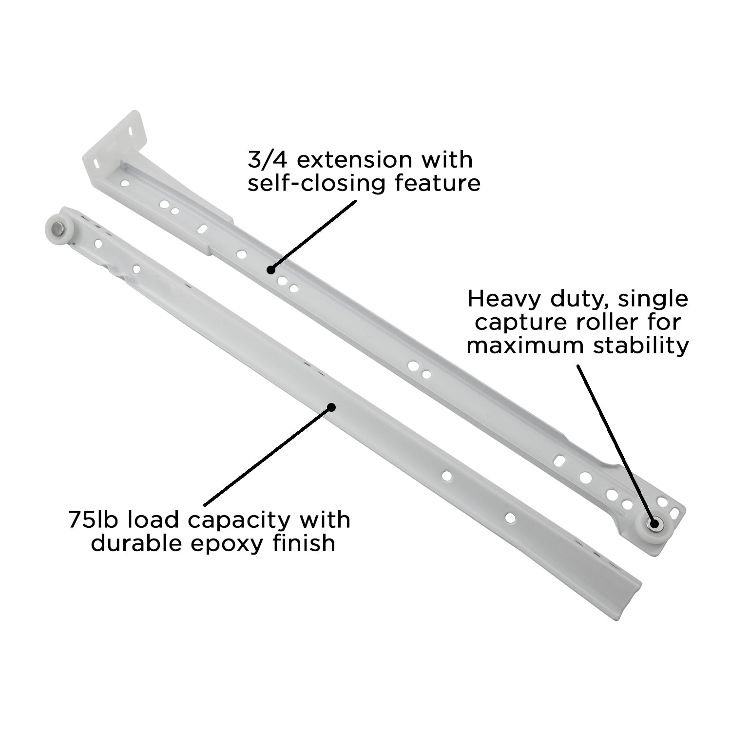 Hickory P1700, 12 Inch Drawer Slides Drawer Slide