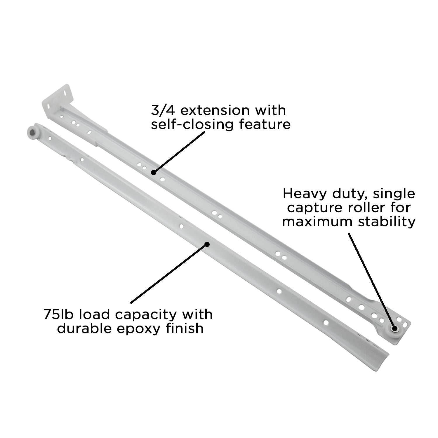 Hickory P1700, 12 Inch Drawer Slides Drawer Slide
