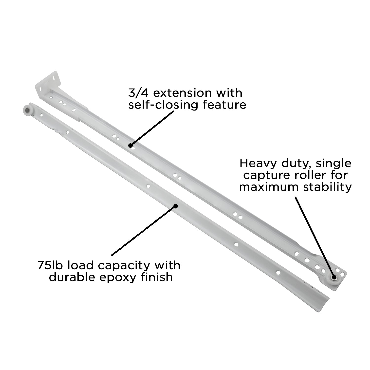 Hickory P1700, 12 Inch Drawer Slides Drawer Slide