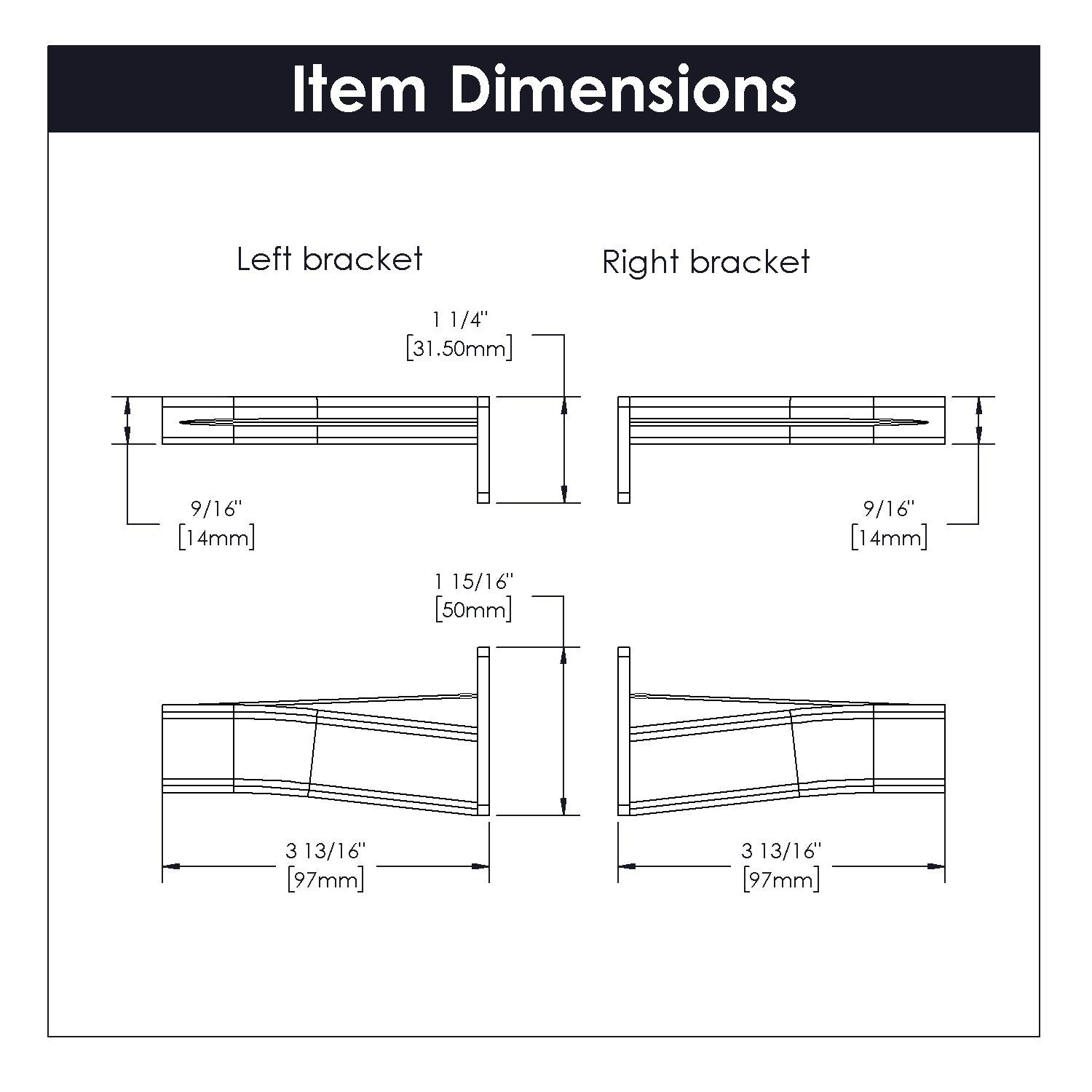 Hickory P1700/BKT, Drawer Slides Drawer Slide