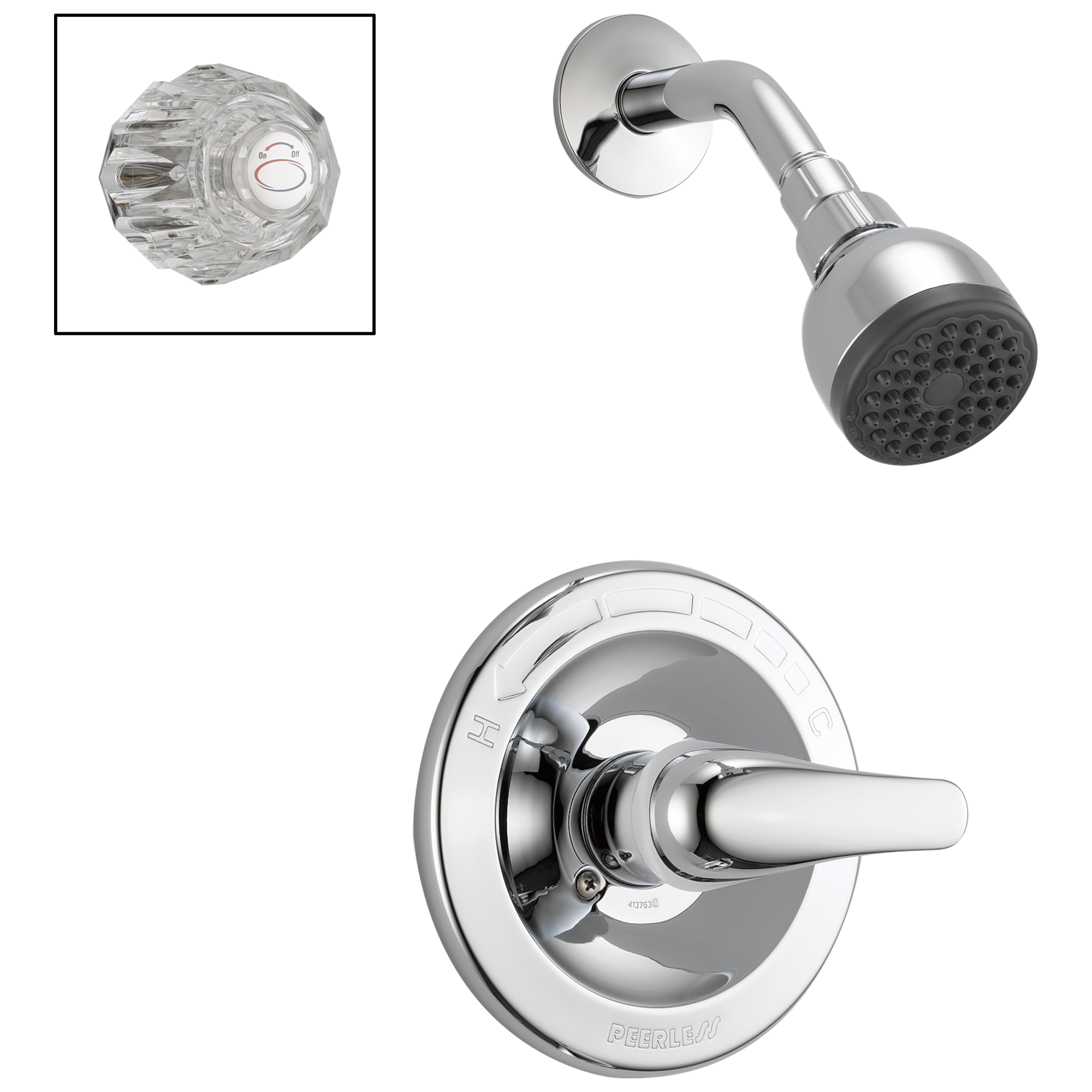 Peerless Core Shower Only Complete Combo Handles