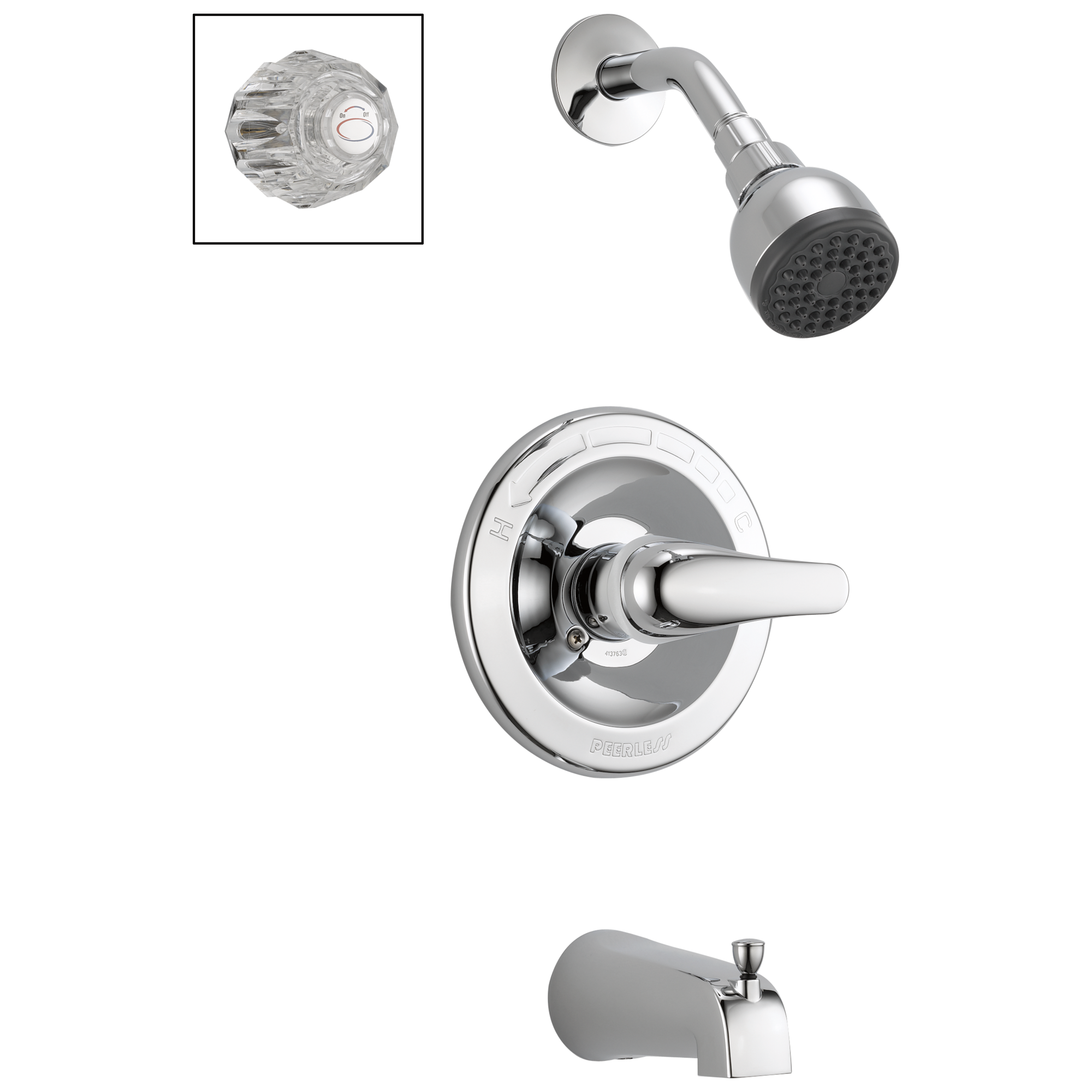 Peerless Core Tub and Shower Complete Combo Handles