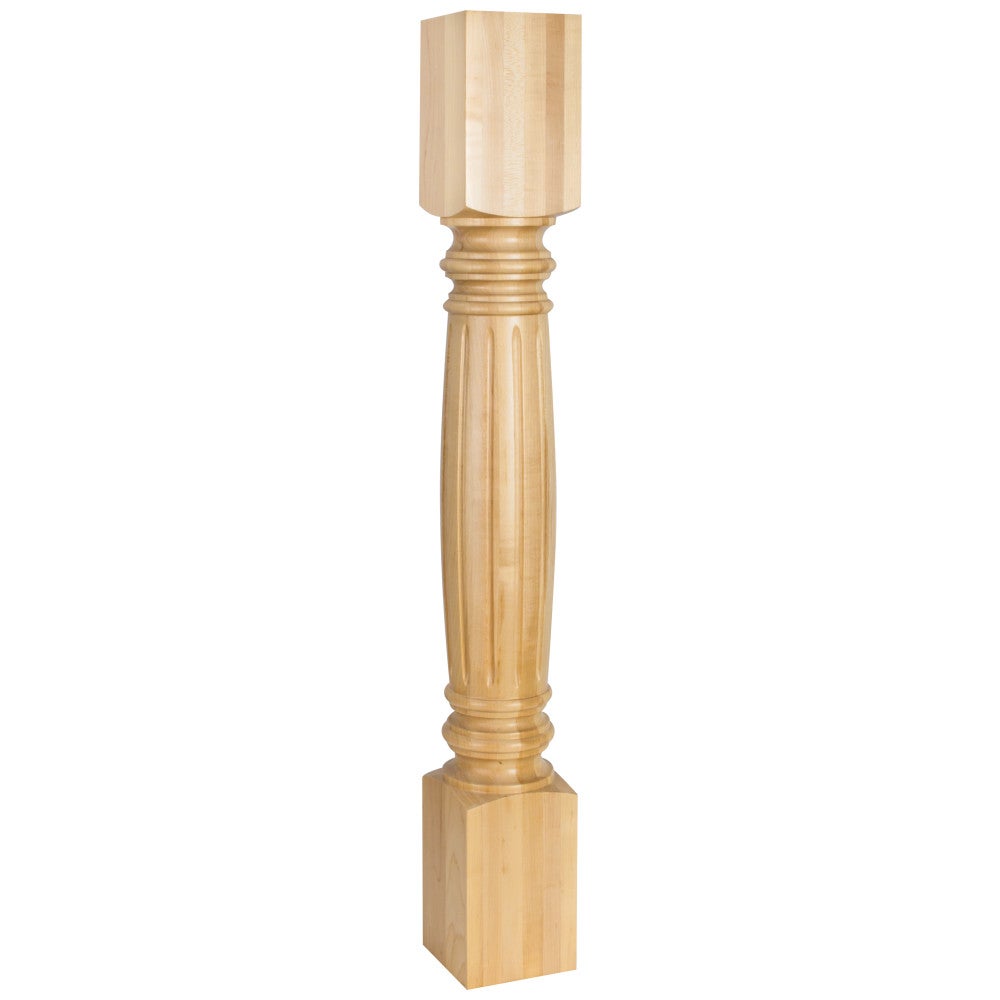 Hardware Resources 4-1/2" W x 4-1/2" D x 35-1/2" H Hard Maple Fluted Post