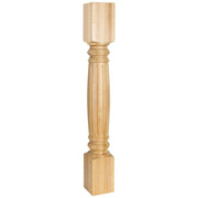 Hardware Resources 4-1/2" W x 4-1/2" D x 35-1/2" H Hard Maple Fluted Post