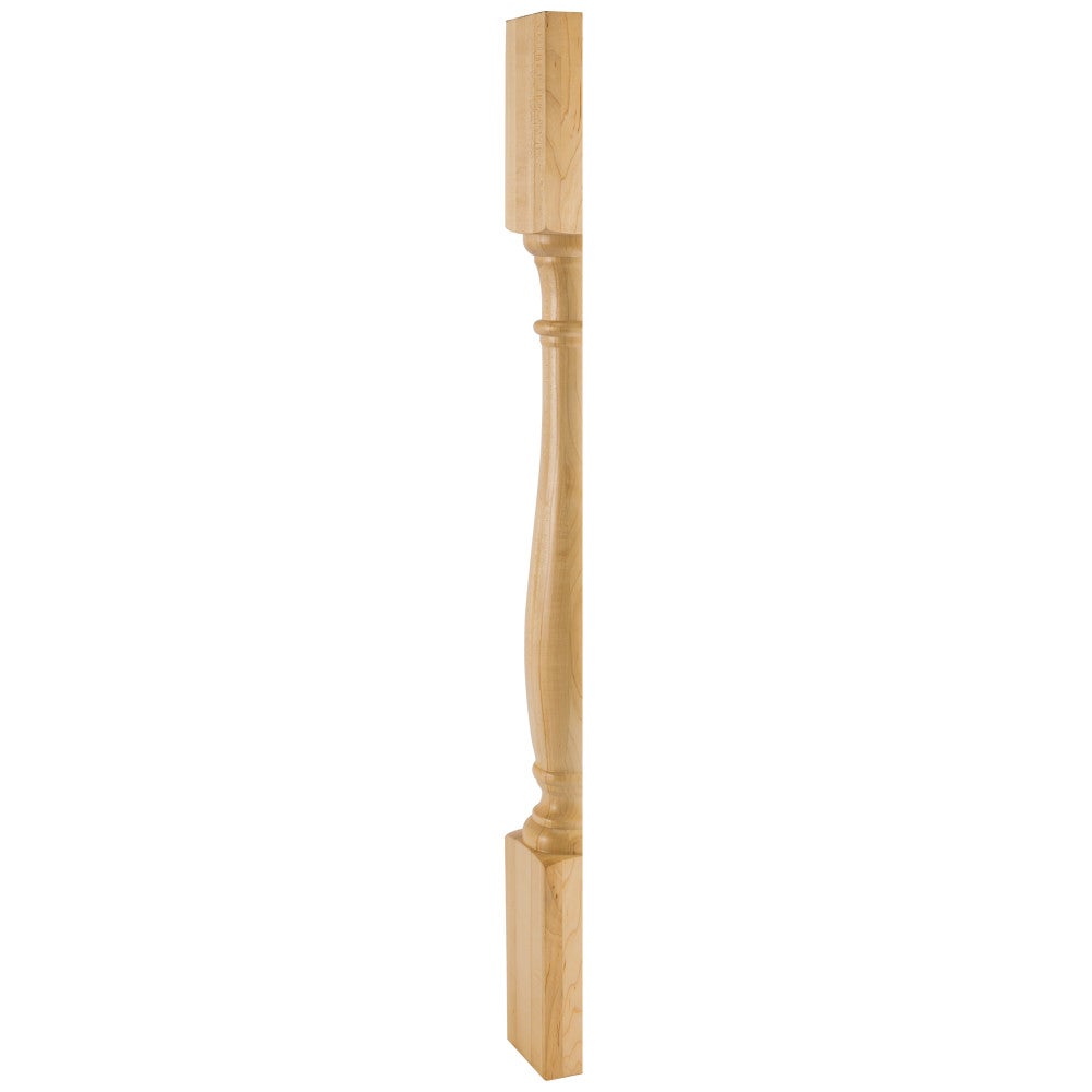 Hardware Resources 3-1/2" W x 1-3/4" D x 35-1/2" H Maple Split Turned Post