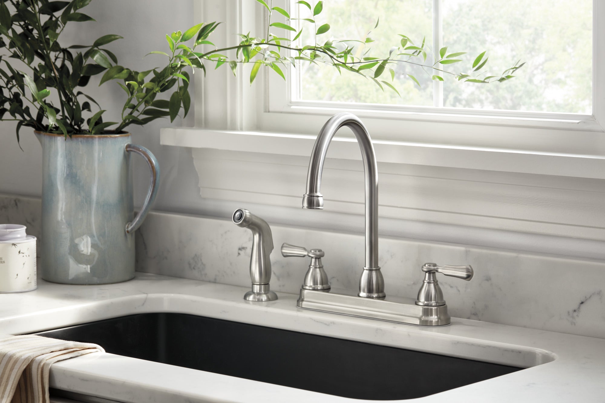 Peerless Elmhurst® Two-Handle Kitchen Faucet with Spray
