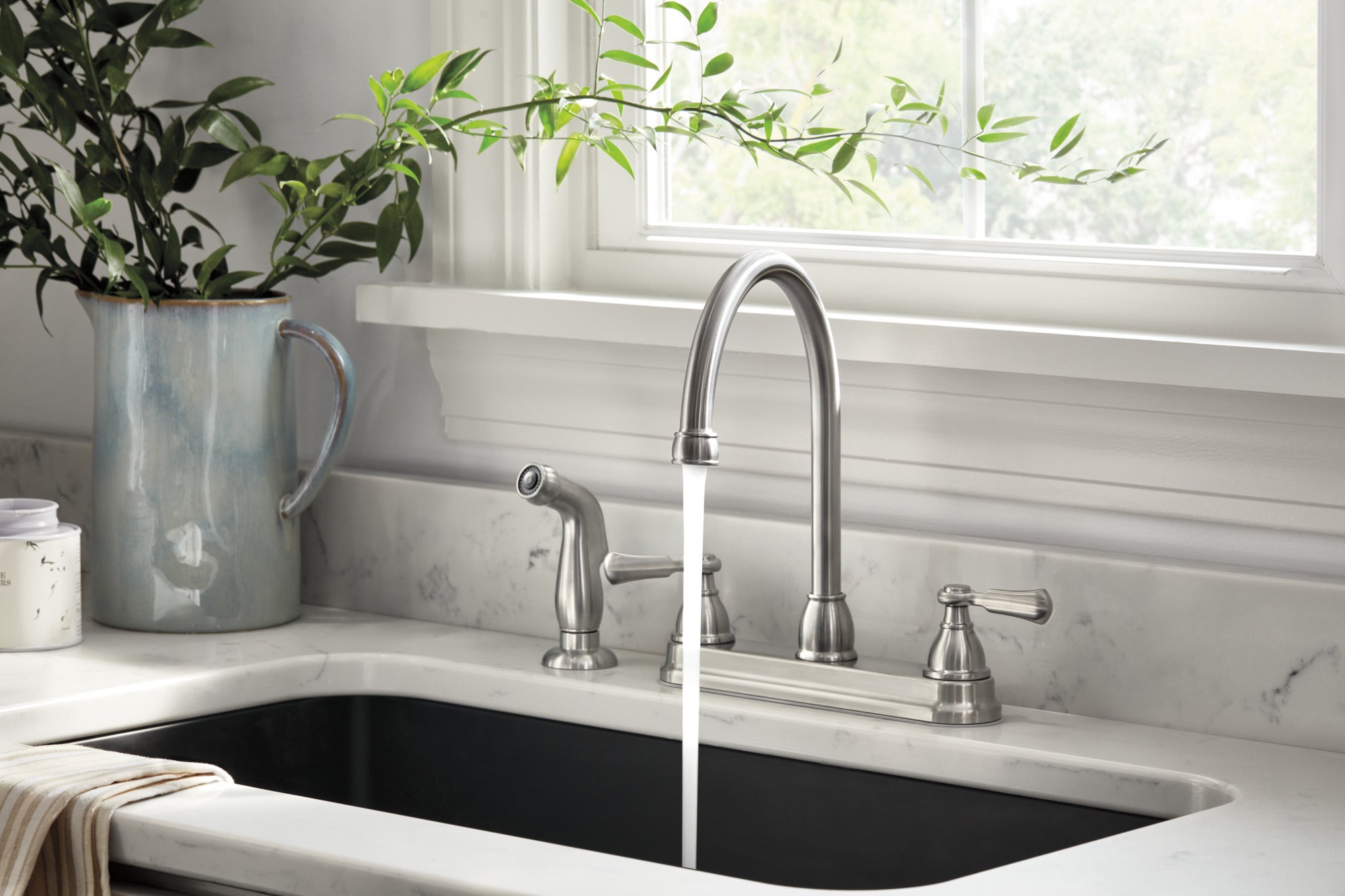 Peerless Elmhurst® Two-Handle Kitchen Faucet with Spray