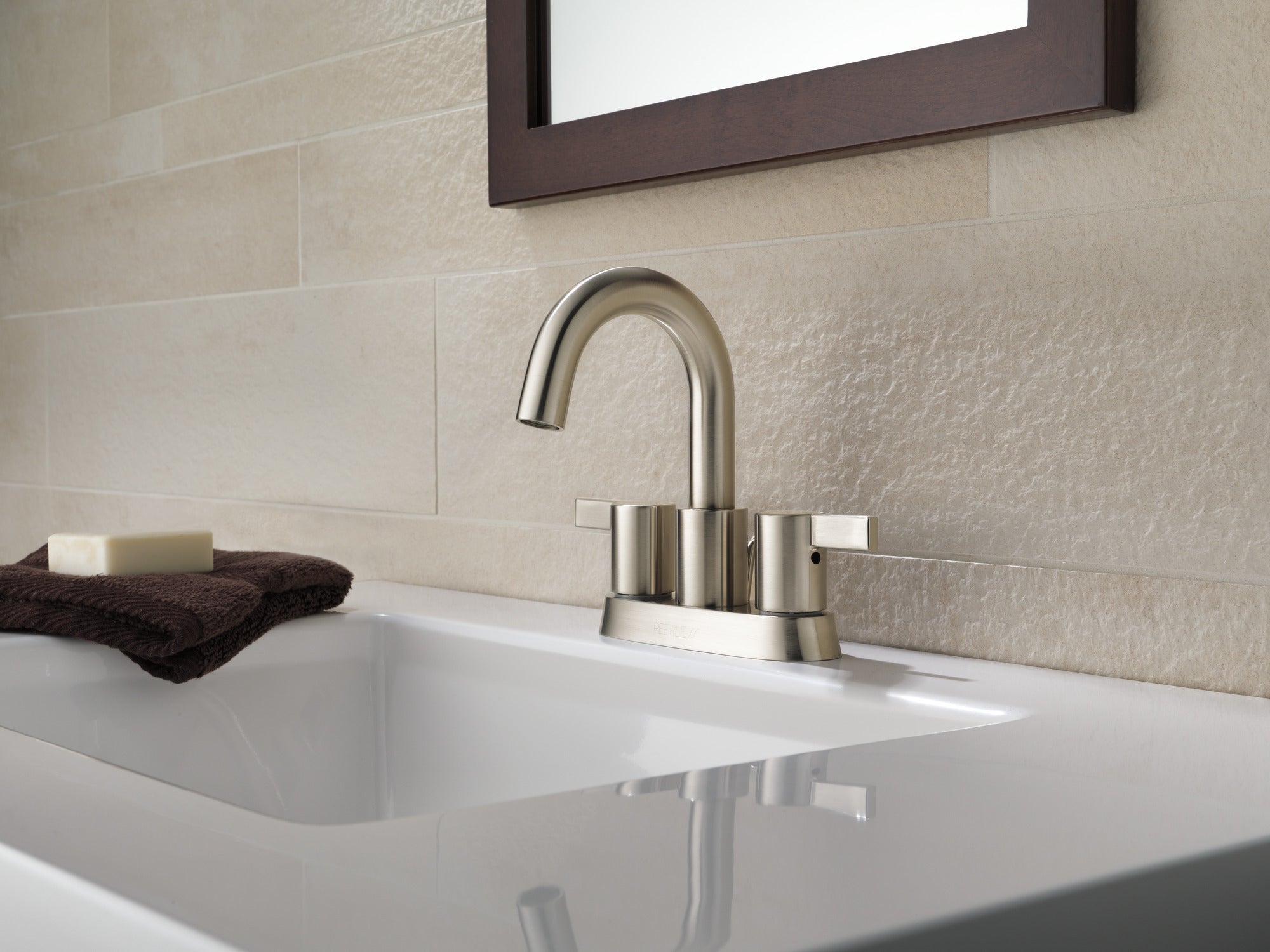 Peerless Precept® Two Handle Centerset Bathroom