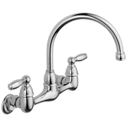 Peerless Claymore™ Two Handle Wall Mounted Kitchen Faucet