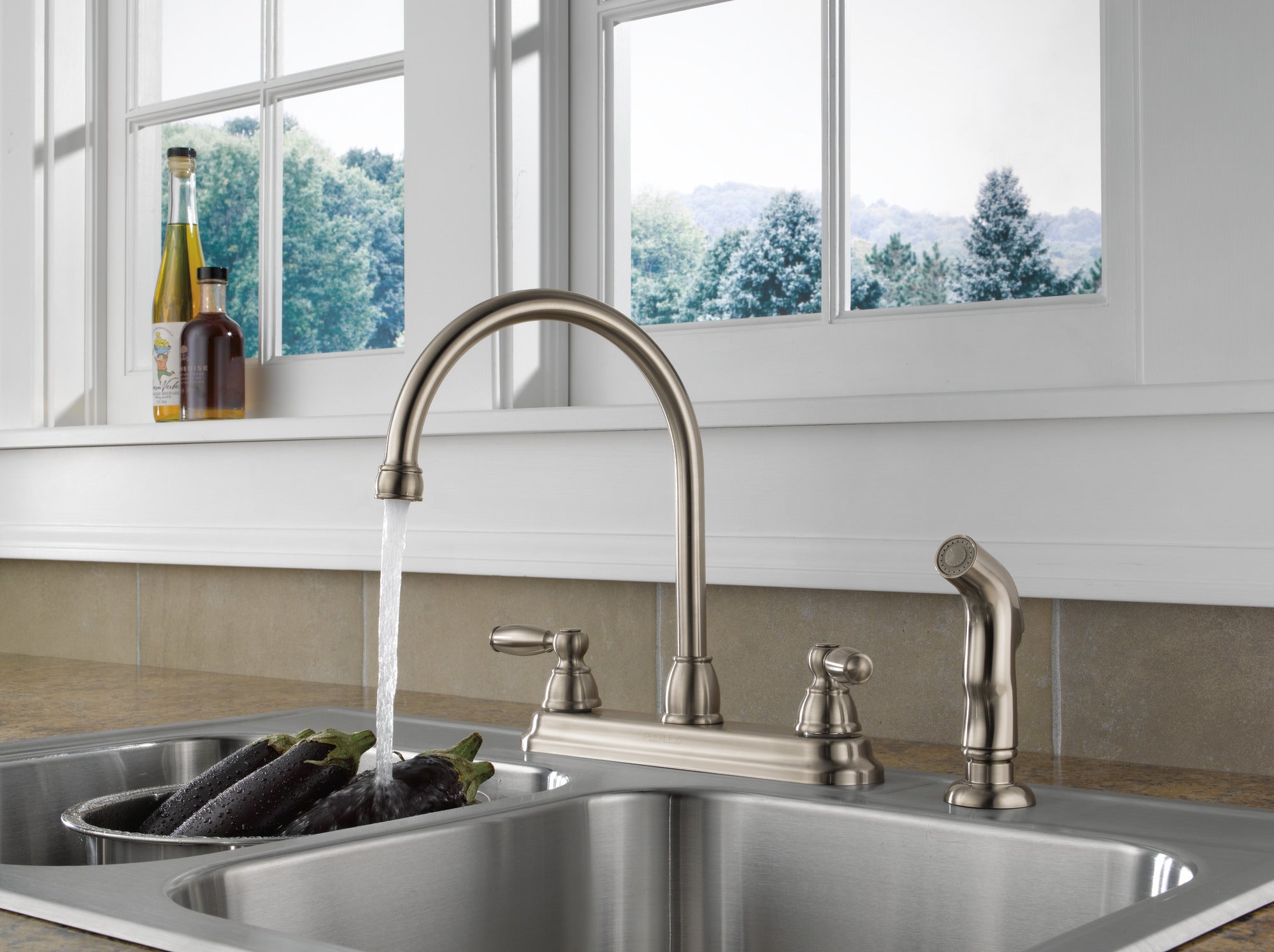 Peerless Claymore™ Two Handle Kitchen Faucet