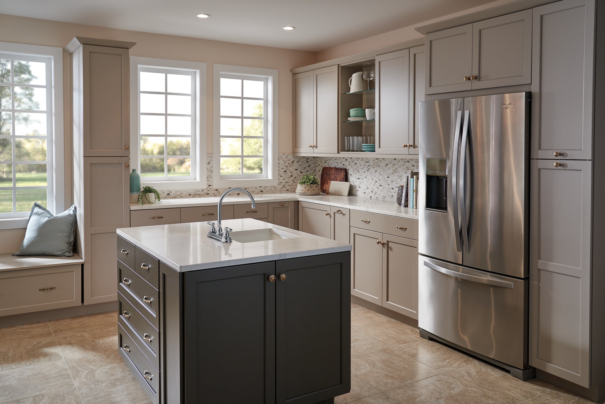 Peerless Claymore™ Two Handle Kitchen Faucet
