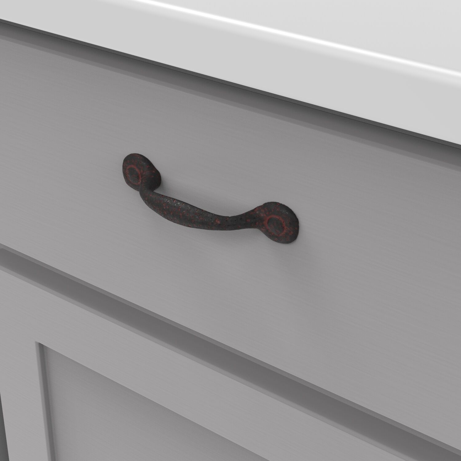 Hickory P3001, 3 Inch (76mm) Refined Rustic Pull