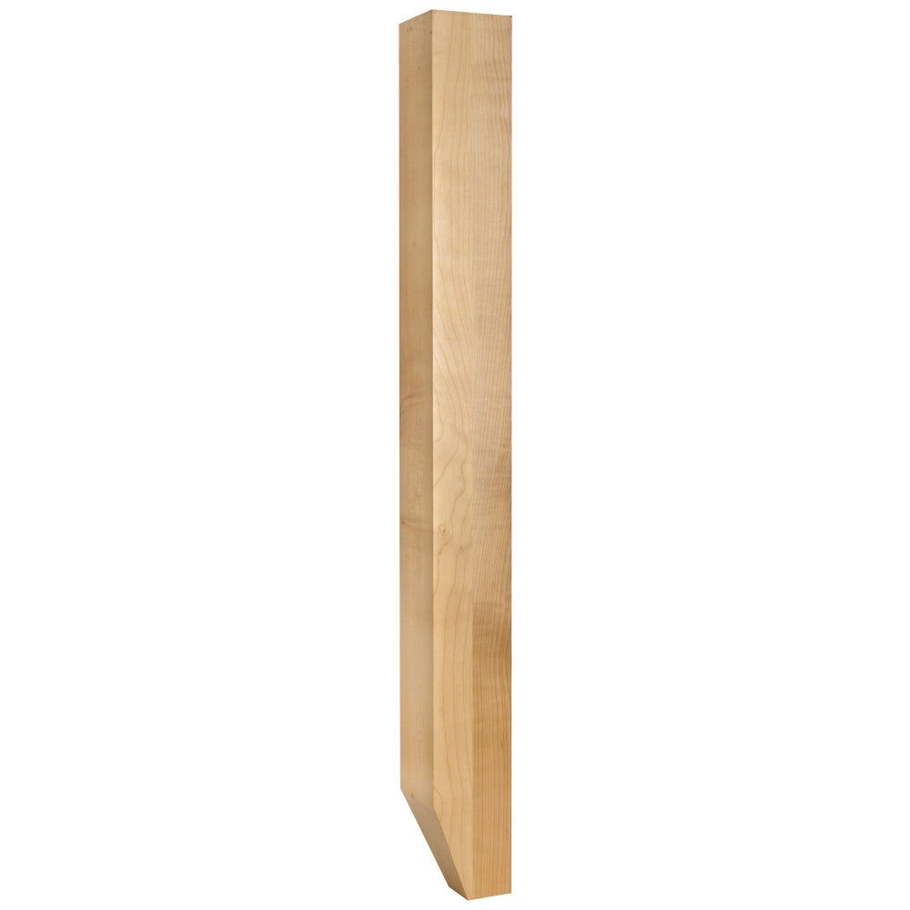 Hardware Resources 3-1/2" W x 3-1/2" D x 35-1/2" H Rubberwood Shaker Tapered Foot Post