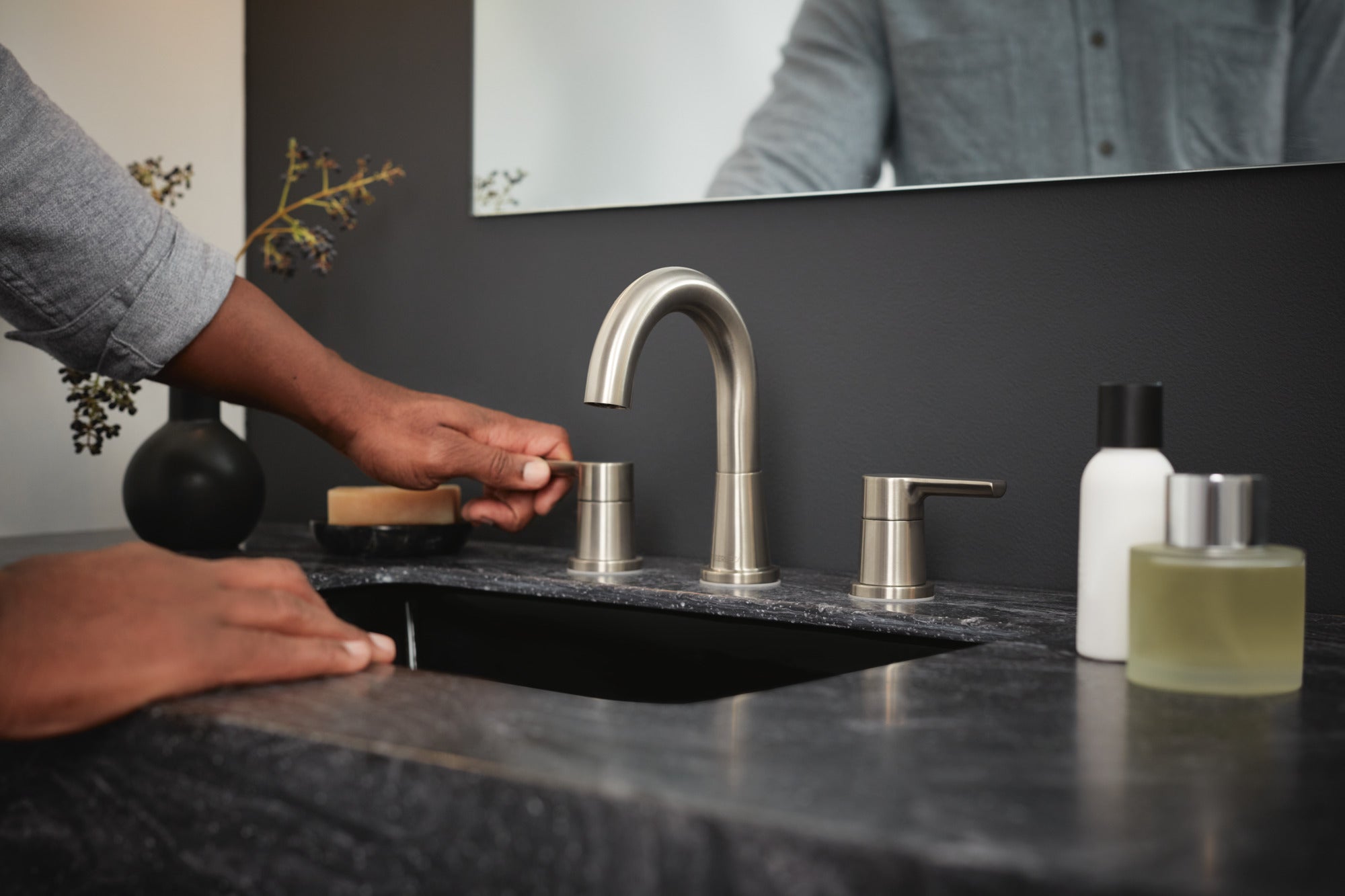 Peerless Flute™ Two Handle Widespread Lavatory Faucet