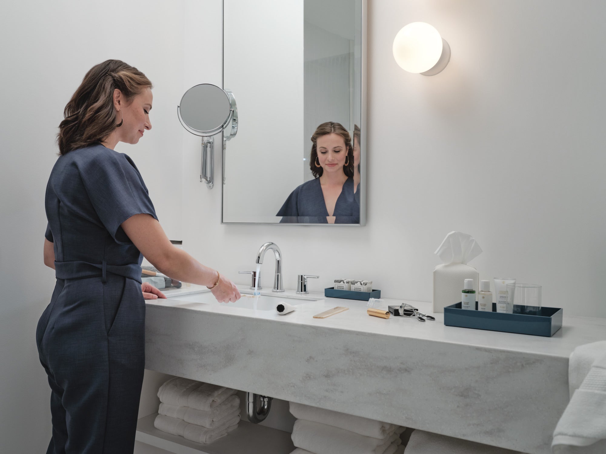 Peerless Flute™ Two Handle Widespread Lavatory Faucet