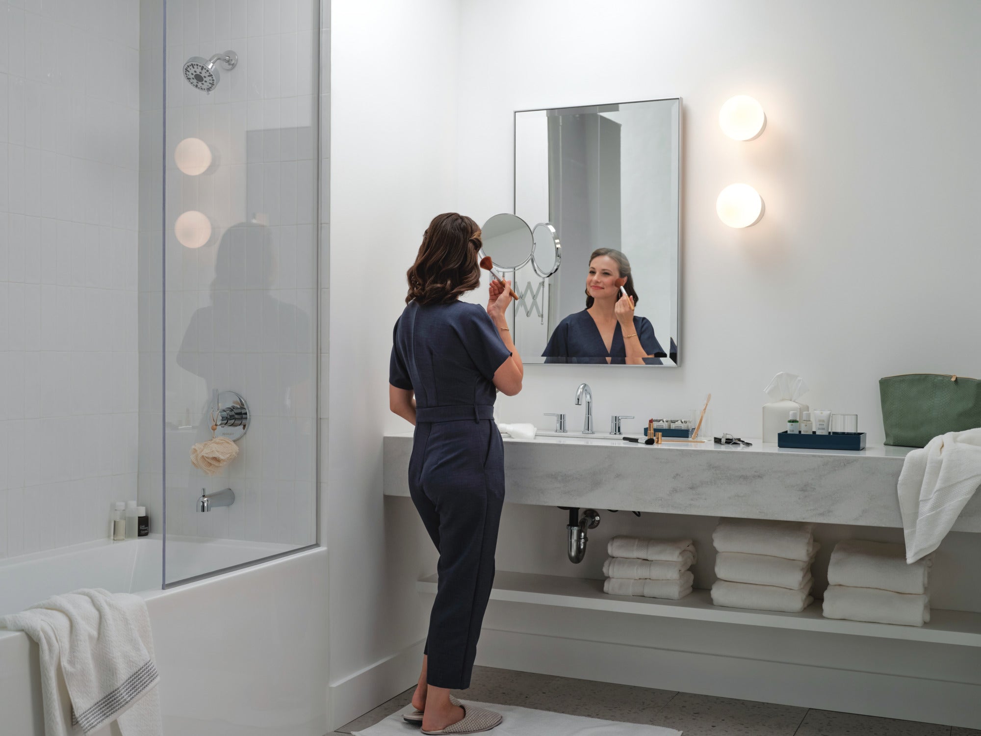 Peerless Flute™ Two Handle Widespread Lavatory Faucet