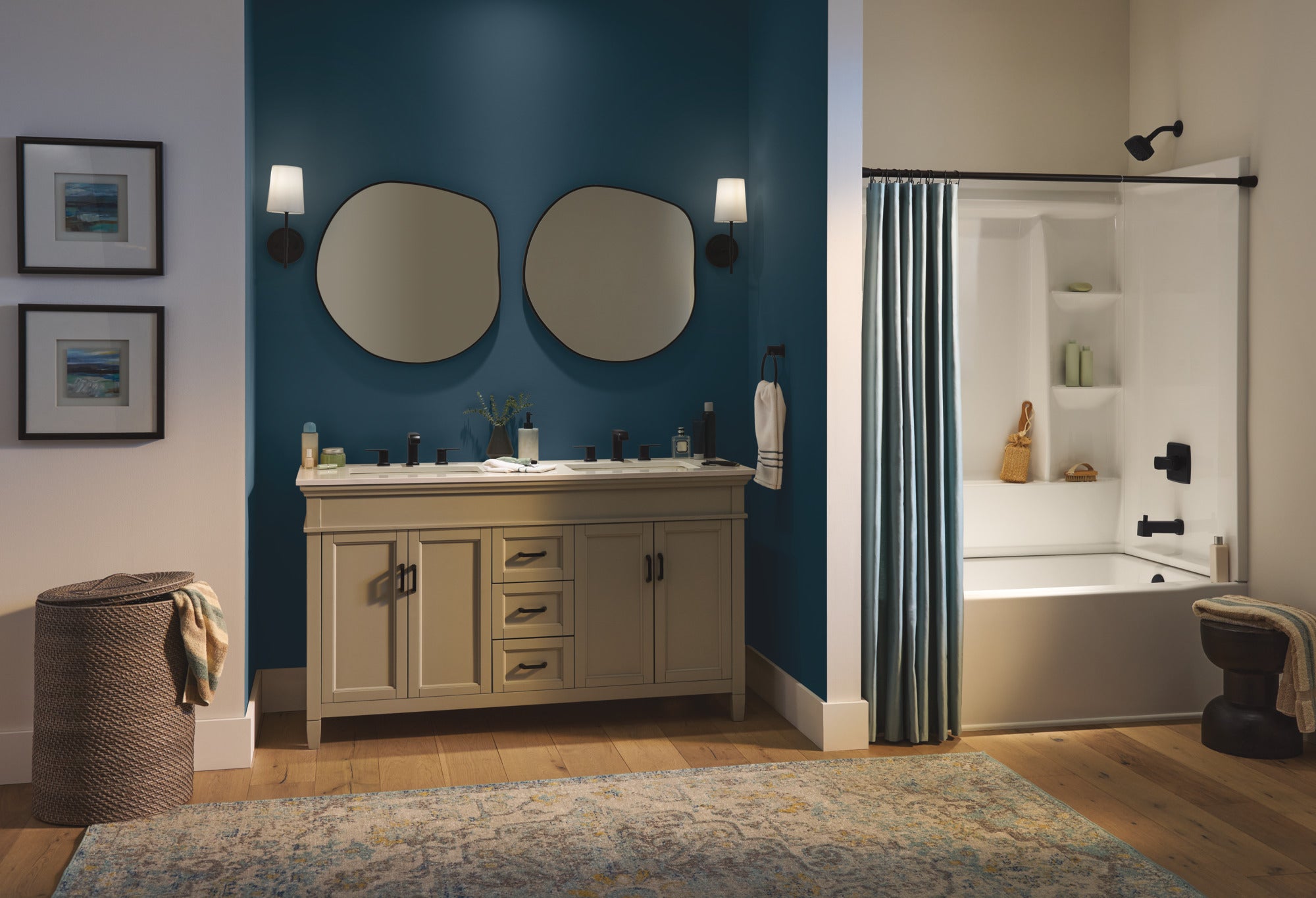 Peerless Ezra® Widespread Curved Spout Lavatory Faucet 
