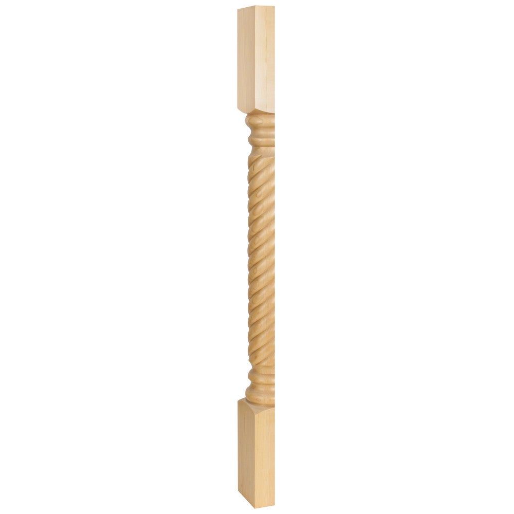 Hardware Resources 3-1/2" W x 1-3/4" D x 35-1/2" H Cherry Rope Split Post