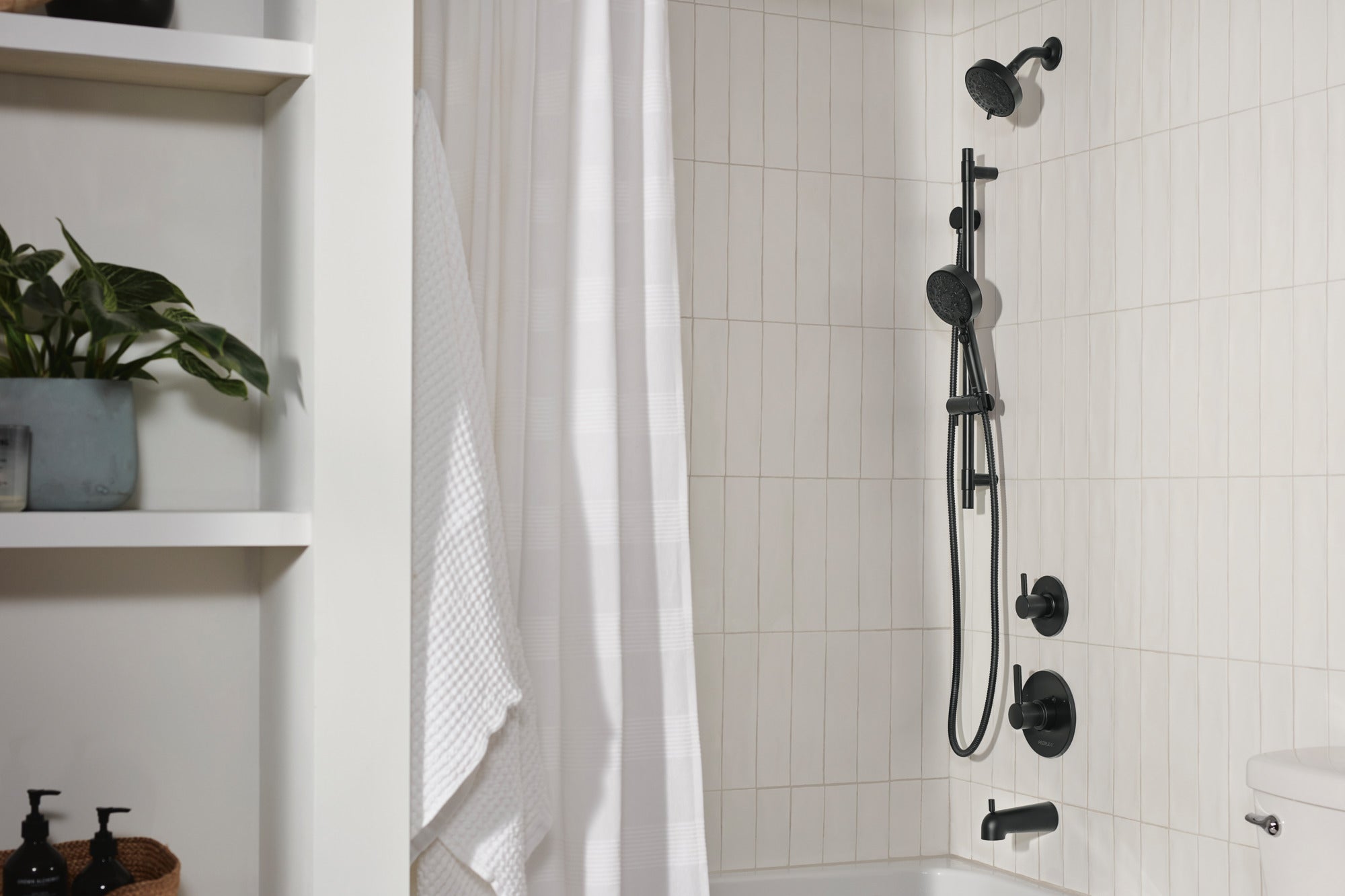 Peerless Precept® Slide bar with hand shower