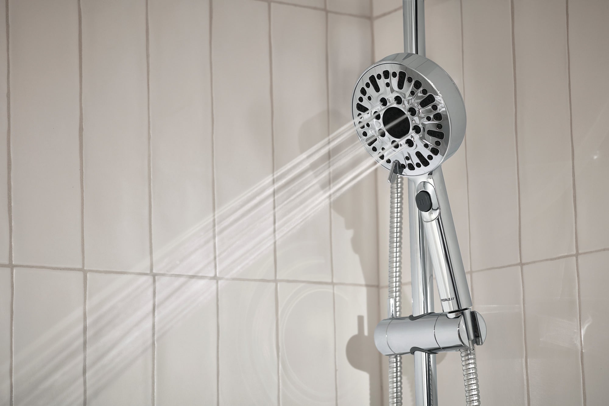 Peerless Precept® Slide bar with hand shower