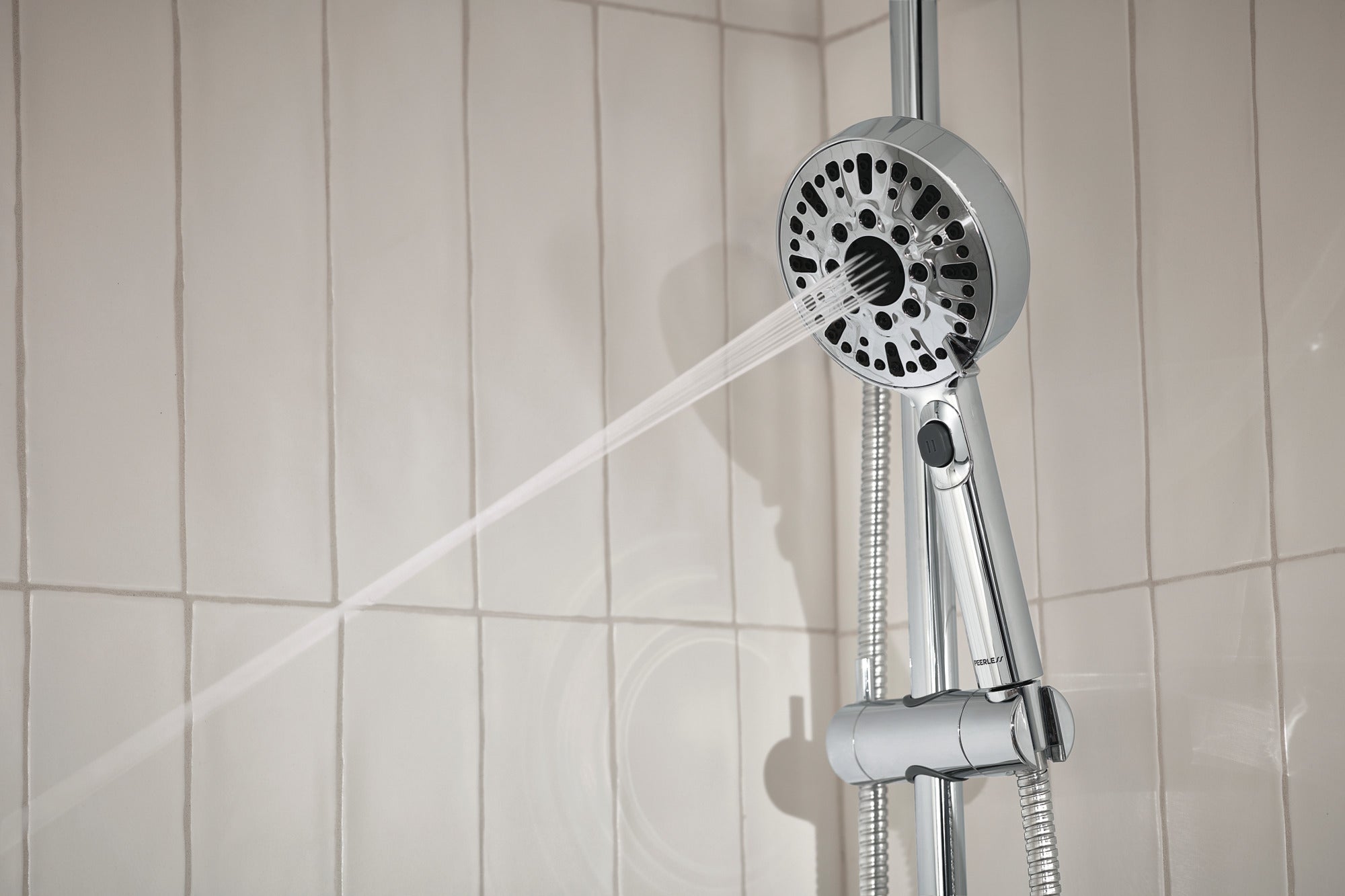 Peerless Precept® Slide bar with hand shower
