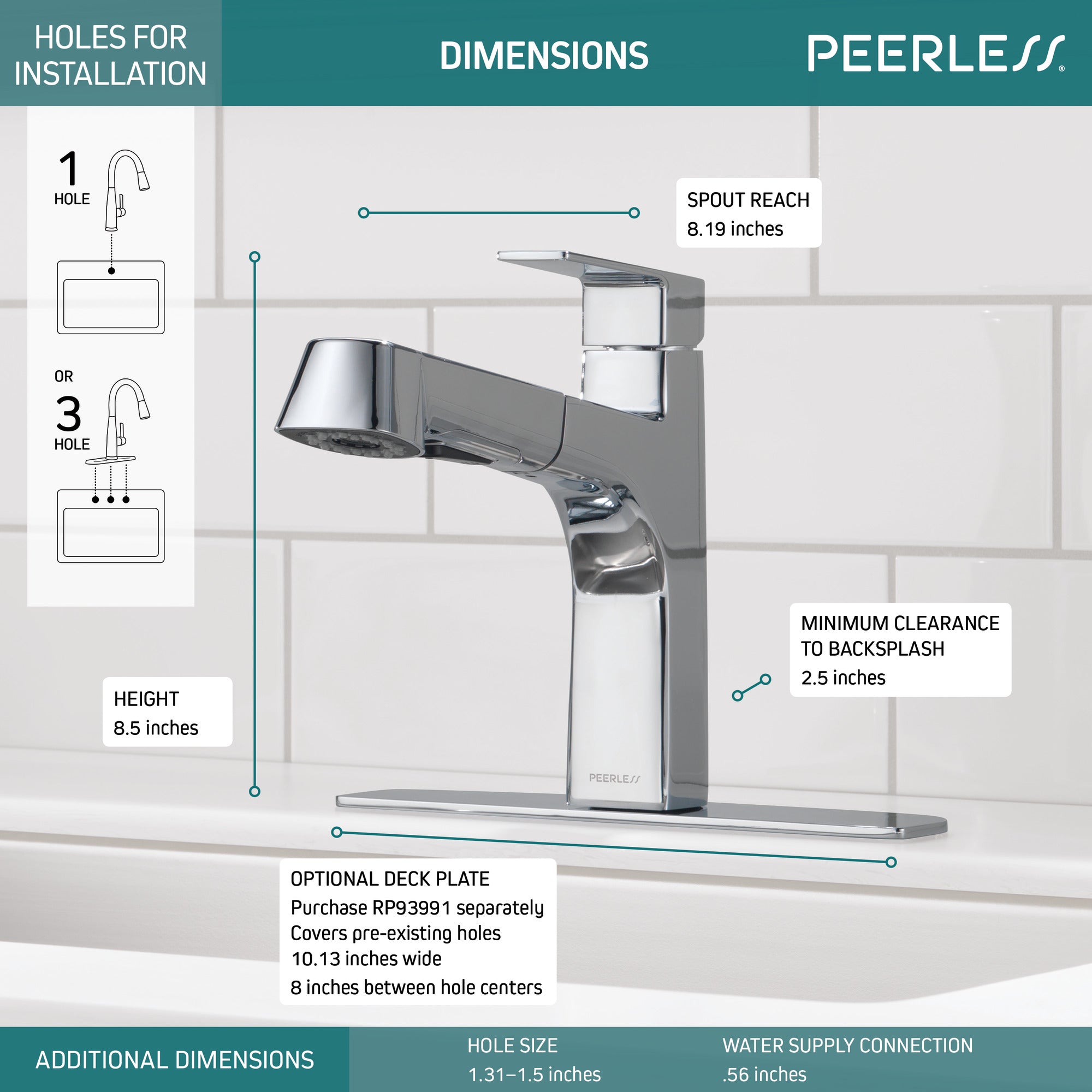 Peerless Xander® Single Handle Pullout Kitchen