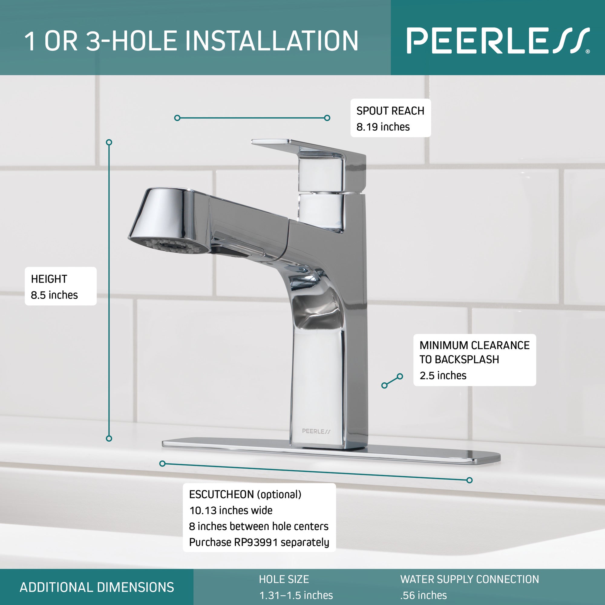 Peerless Xander® Single Handle Pullout Kitchen