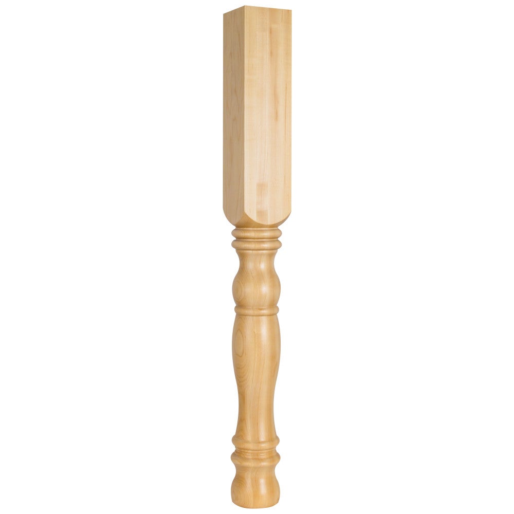 Hardware Resources 3-3/4" W x 3-3/4" D x 35-1/2" H Alder Turned Leg