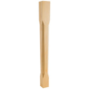 Hardware Resources 3-1/2" W x 3-1/2" D x 42" H Alder Tapered Chamfered Post