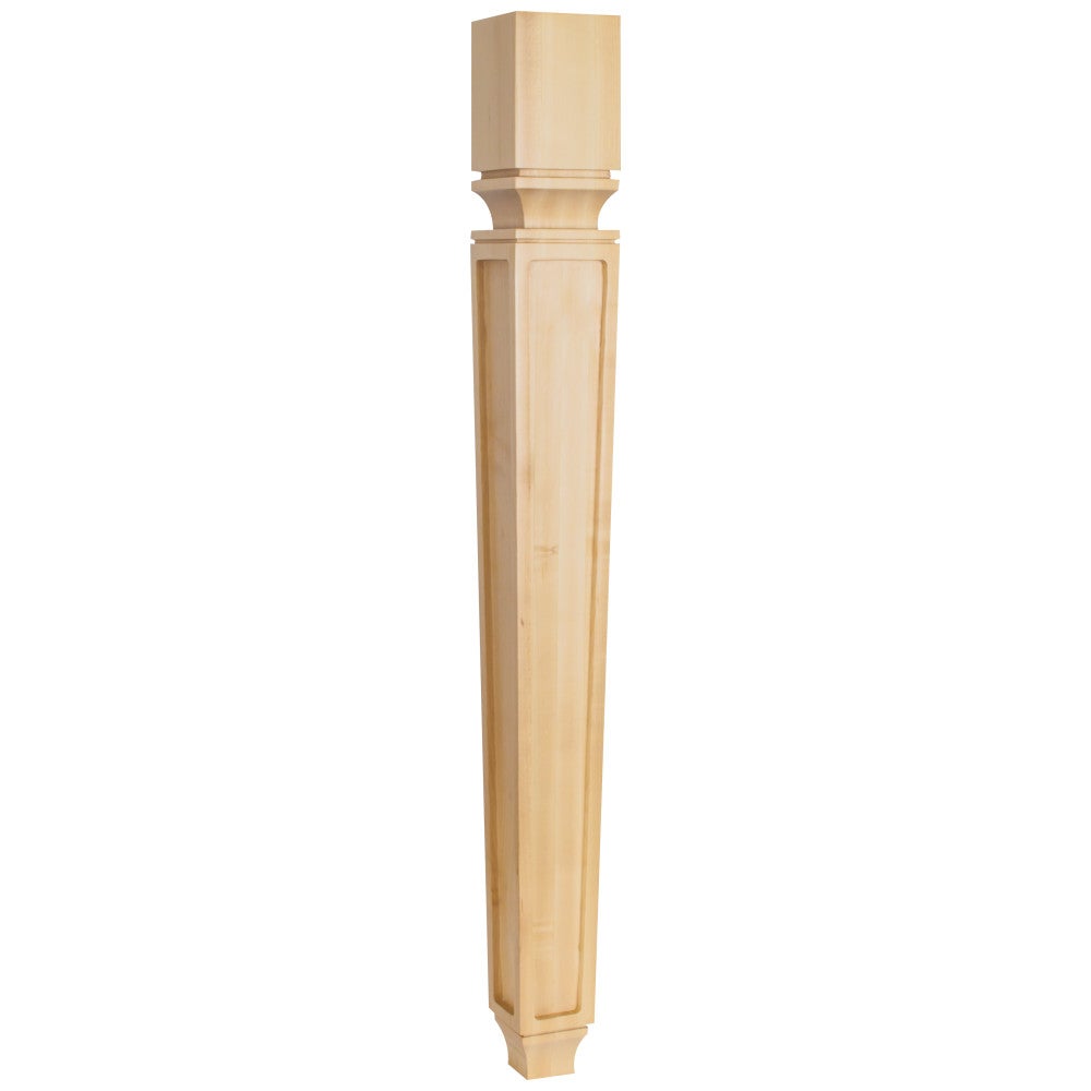 Hardware Resources 3-3/4" W x 3-3/4" D x 35-1/2" H Alder Tapered Square Mission Post