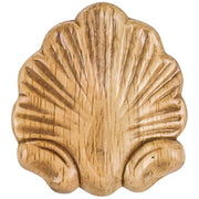 Hardware Resources 2-1/2" W x 5/16" D x 2-3/4" H Pressed Rubberwood Shell Applique