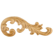 Hardware Resources 10-5/8" W x 5/16" D x 4-3/8" H Right Pressed Rubberwood Acanthus Applique
