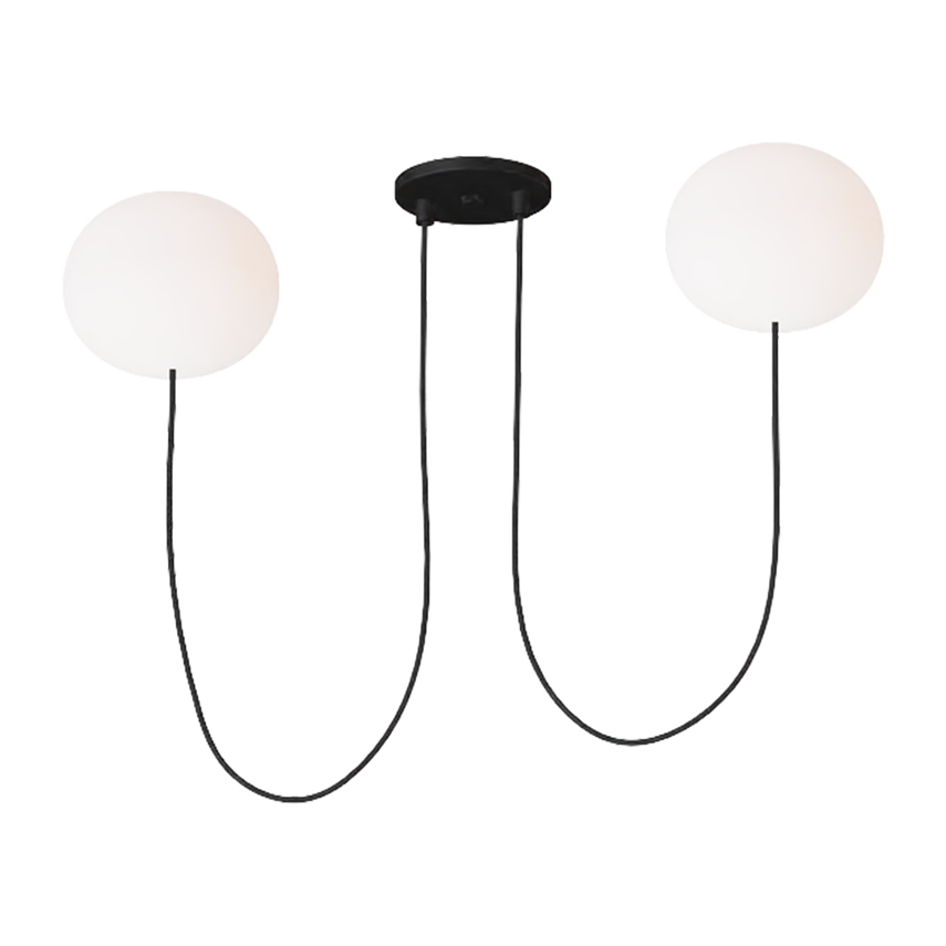 Helium Small 2-Light Chandelier