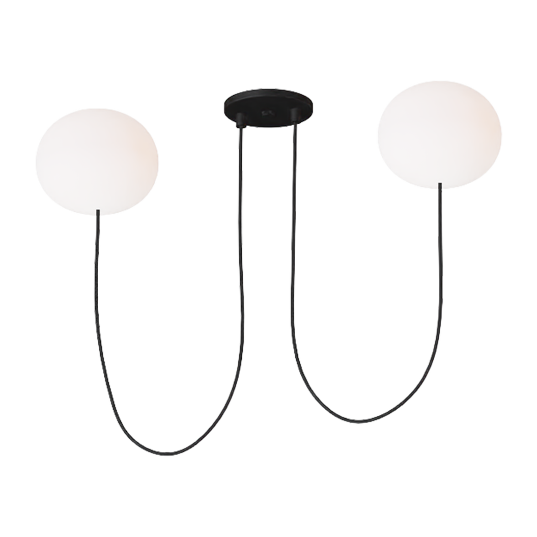 Helium Small 2-Light Chandelier