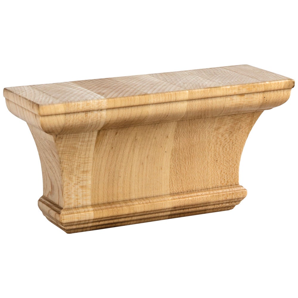 Hardware Resources 6" W x 1-7/8" D x 3" H Maple Classic Pilaster Capital